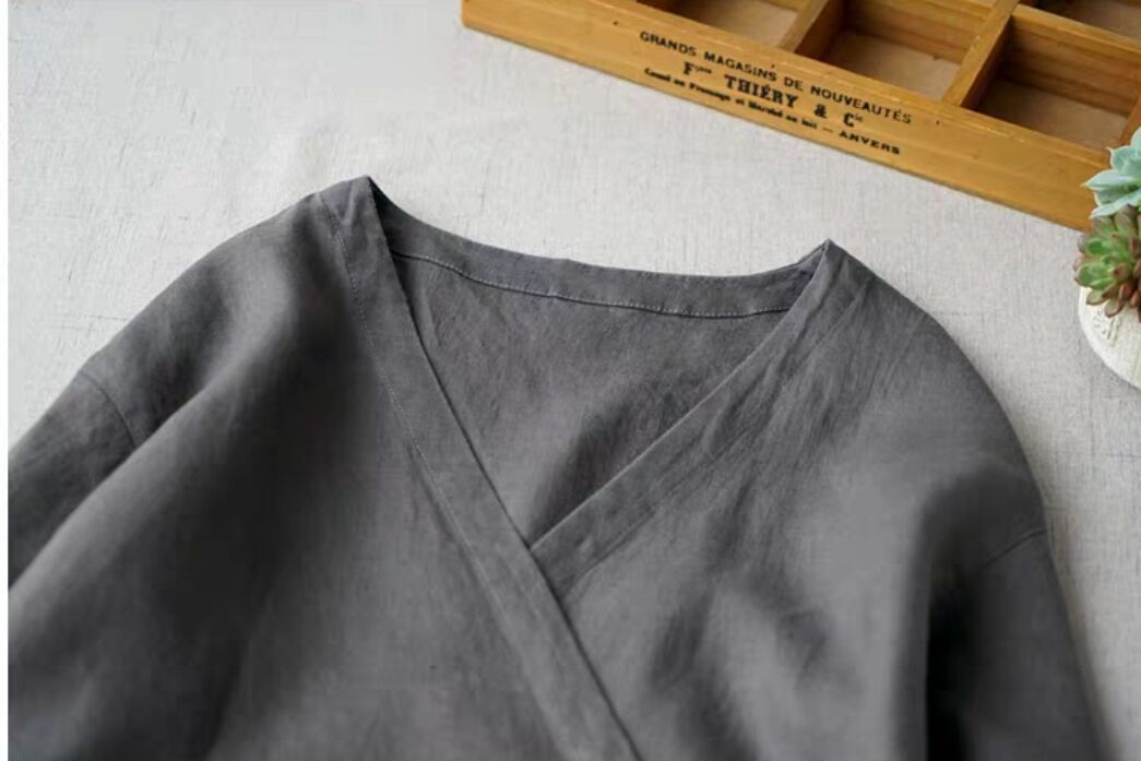 入手困難！100%リネン ストラップ レディース カーディガン 七分袖 簡素 ワンピースひざ丈スカートロングスカート スカートF_124 カーディガン レディース 一部店舗・WEB限定カラーあり》リネン混Vネックカーディガン リネン リネン100%（カーディガン・ボレロ｜トップス）：レディース UVリネンタッチカーディガン