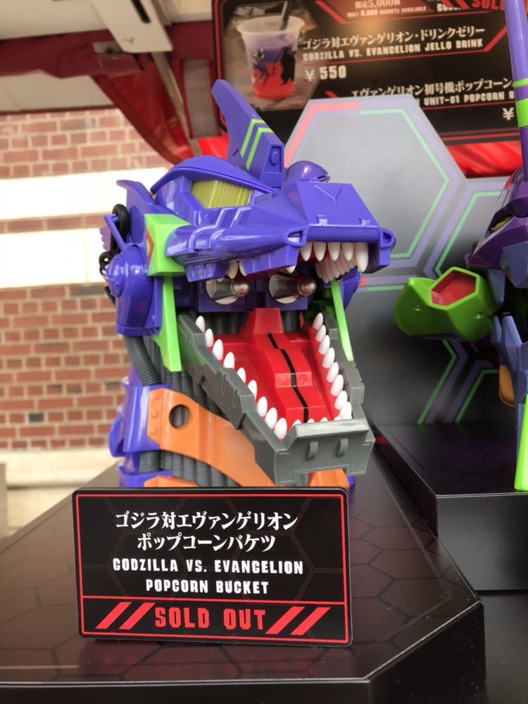 USJ 限定 2019 ゴジラ VS エヴァンゲリオン ポップコーンバケツ 限定 エヴァ メカゴジラ クールジャパン 2019