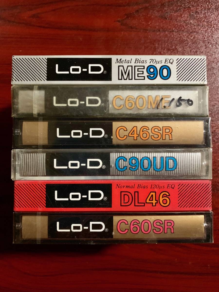 【レア 未開封】HITACHI カセットテープ Lo-D 6本 Metal Position Cassette Tapeメタル 日立 マクセル ローディー