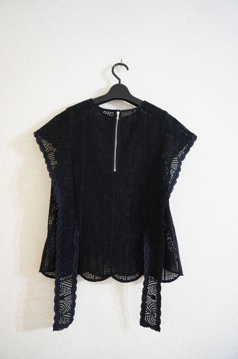 ADORE ハートレースブラウス トップス 黒 ADORE（シャツ⁄ブラウス(長袖