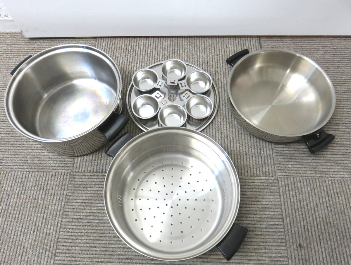アムウェイ 21ピースセット 鍋 amway レシピ付き と インダクション 