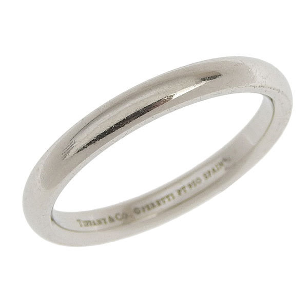 1円☆03楽市☆本物 TIFFANY & Co. ティファニー プラチナ Pt950 リング 指輪 #17 6.3g