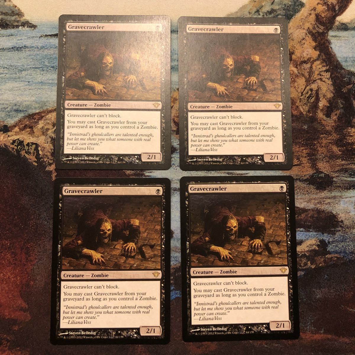 カードラッシュ[MTG] ⁄ 闇の隆盛 英)墓所這い MTG 墓所這い⁄Gravecrawler 4