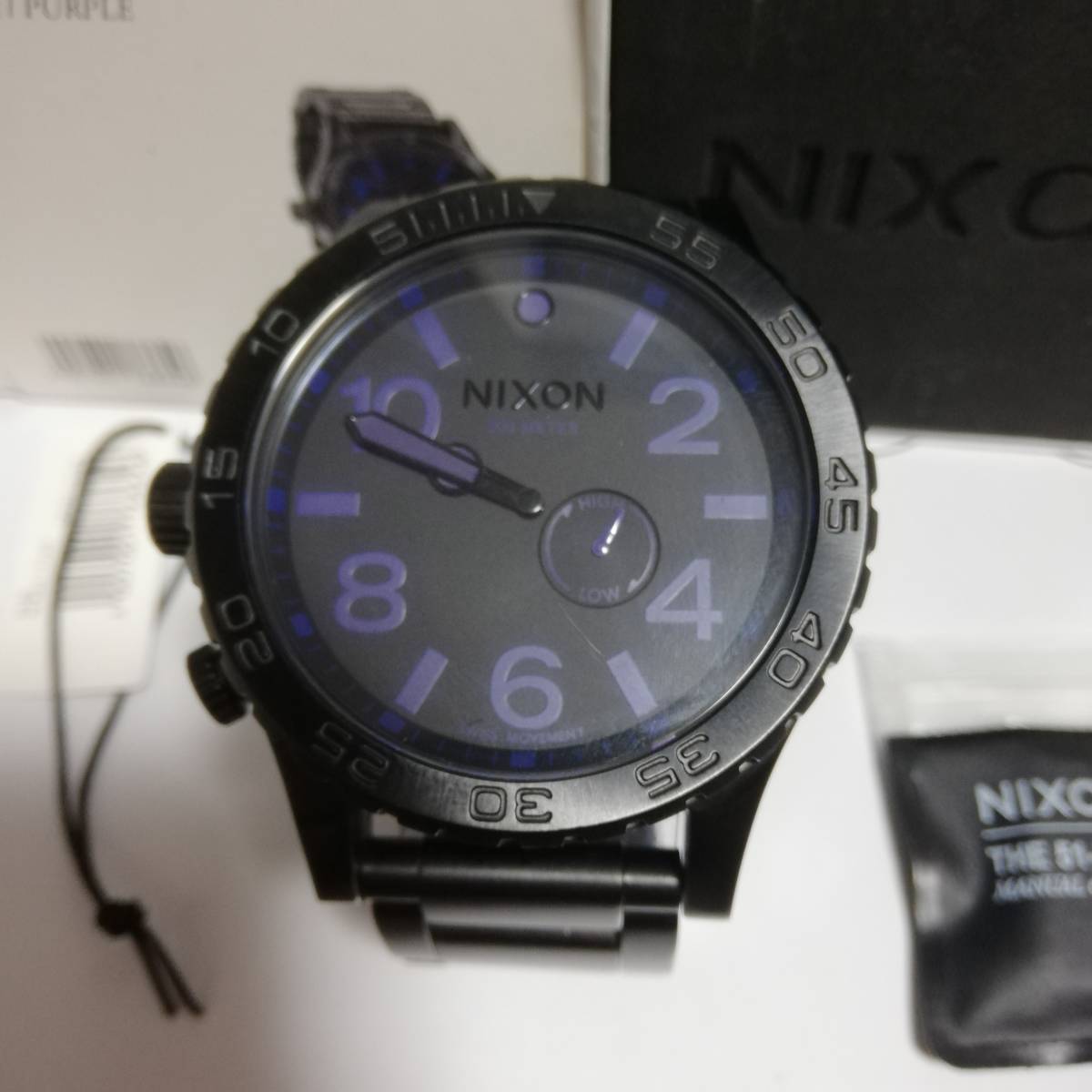 NIXON 51-30 タイドグラフ all black purple ニクソン | AGORACULINAIR.BE