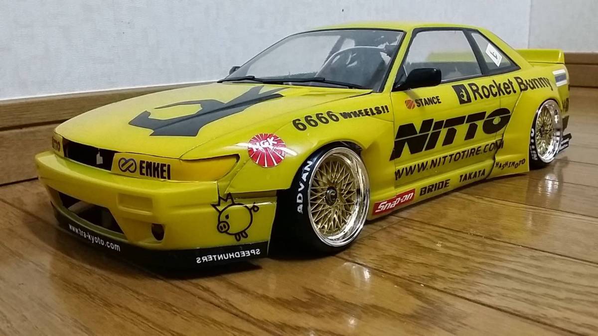 値下げ！！ロケットバニー　S13　カッティングステッカー　STANCE　ROCKET BUNNY　送料無料　_1