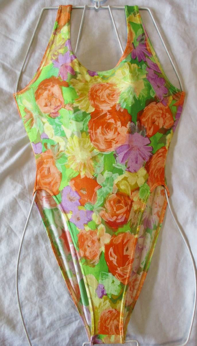 リサイクル品つるつるM チャコット超ハイレグハイカットレオタード CHACOTT エアロビインストラクター用ダンサー_1