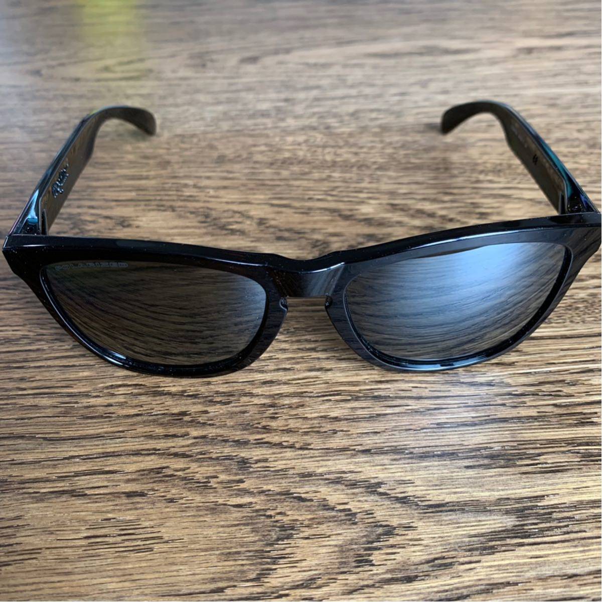 【中古】OAKLEY オークリー Frogskins フロッグスキン 黒 偏光レンズ_1