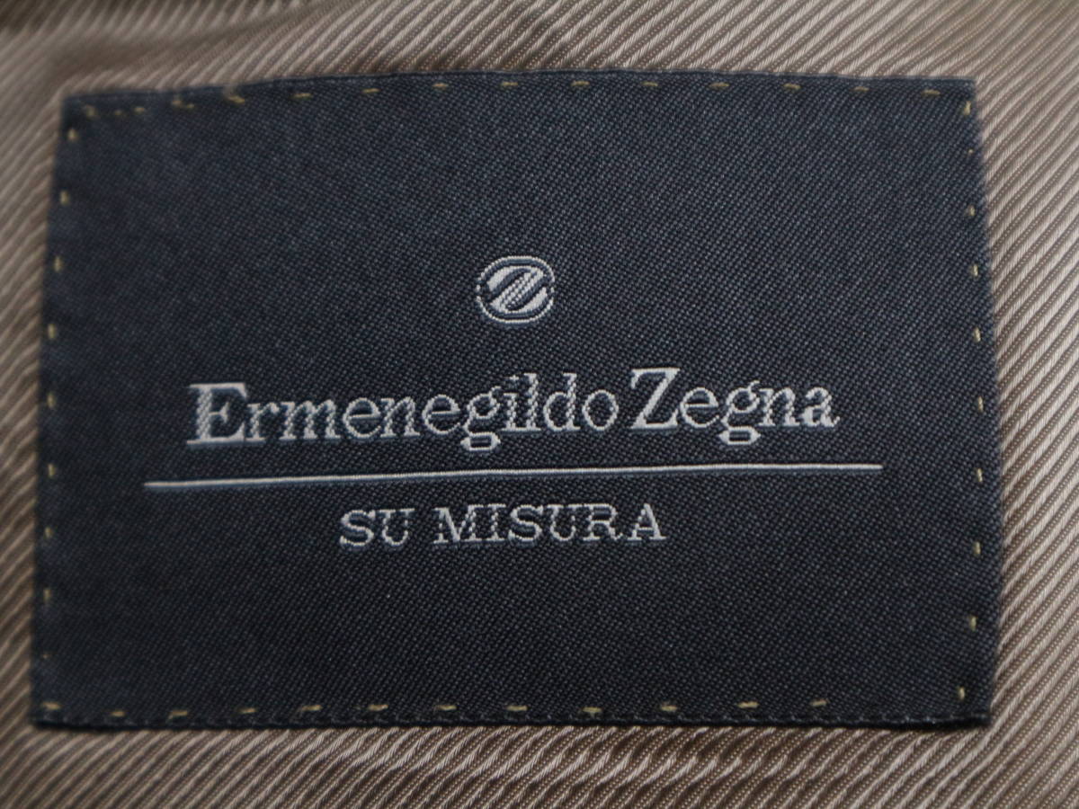 1円～【エルメネジルド ゼニア本物】スーツ/3ピース/ウール/チェック/ベージュ系【K395M エルメネジルド ゼニア cloth ウインターセール 11&frasl;8(土)～11&frasl;24(月・祝) オーダースーツのビッグ