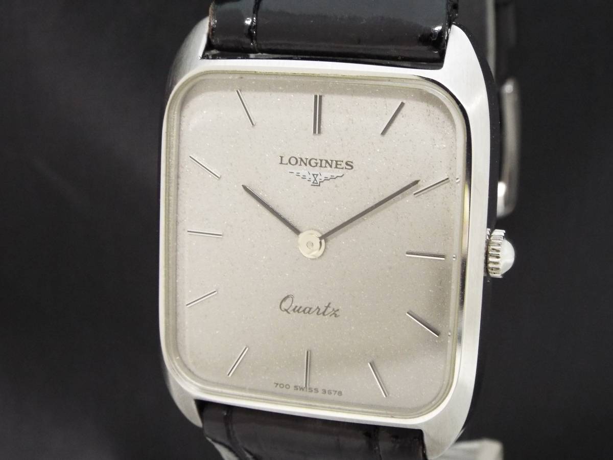 ロンジン LONGINES メンズ クオーツ | シャンパン文字盤 社外ベルト 