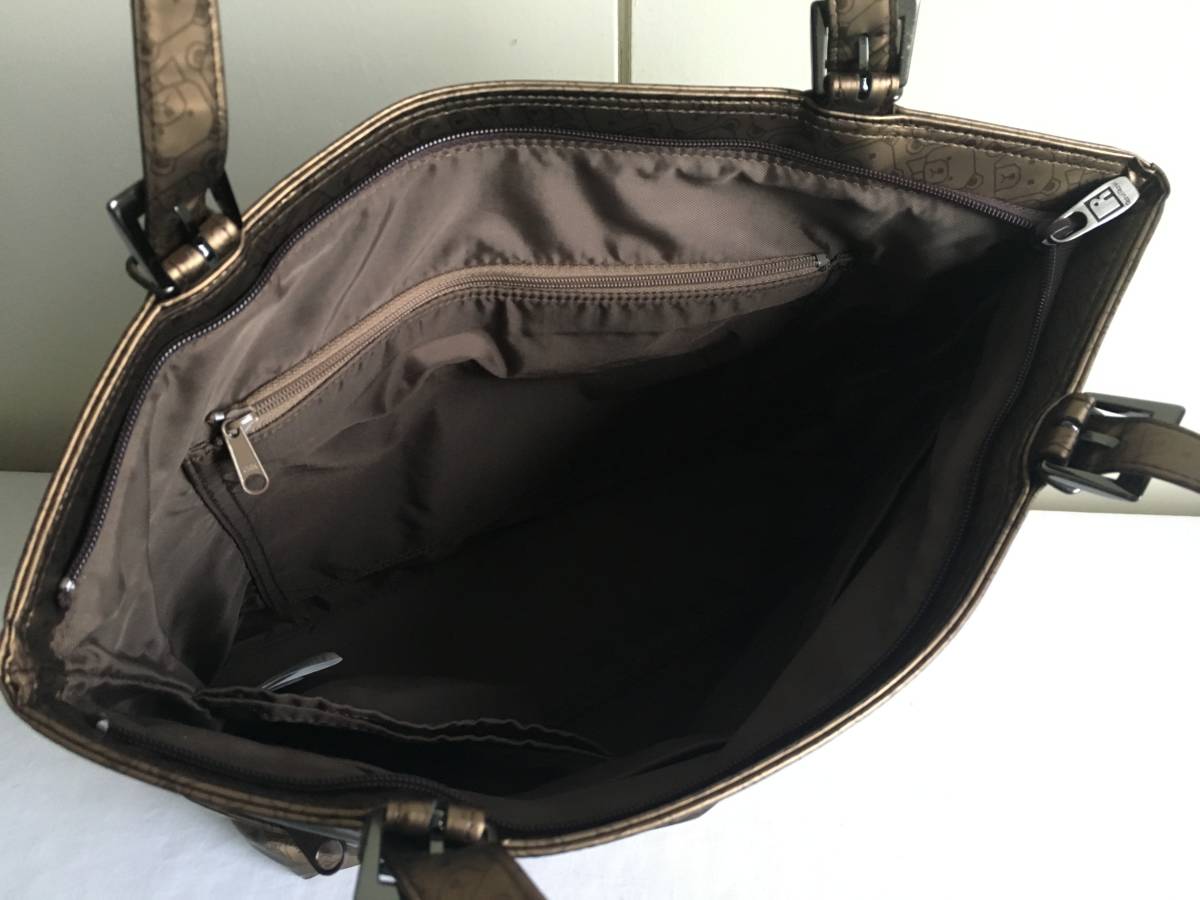 極美品◎日本製 老舗ヤマト屋 raviravi ラビラビ クマ柄 軽量トート 