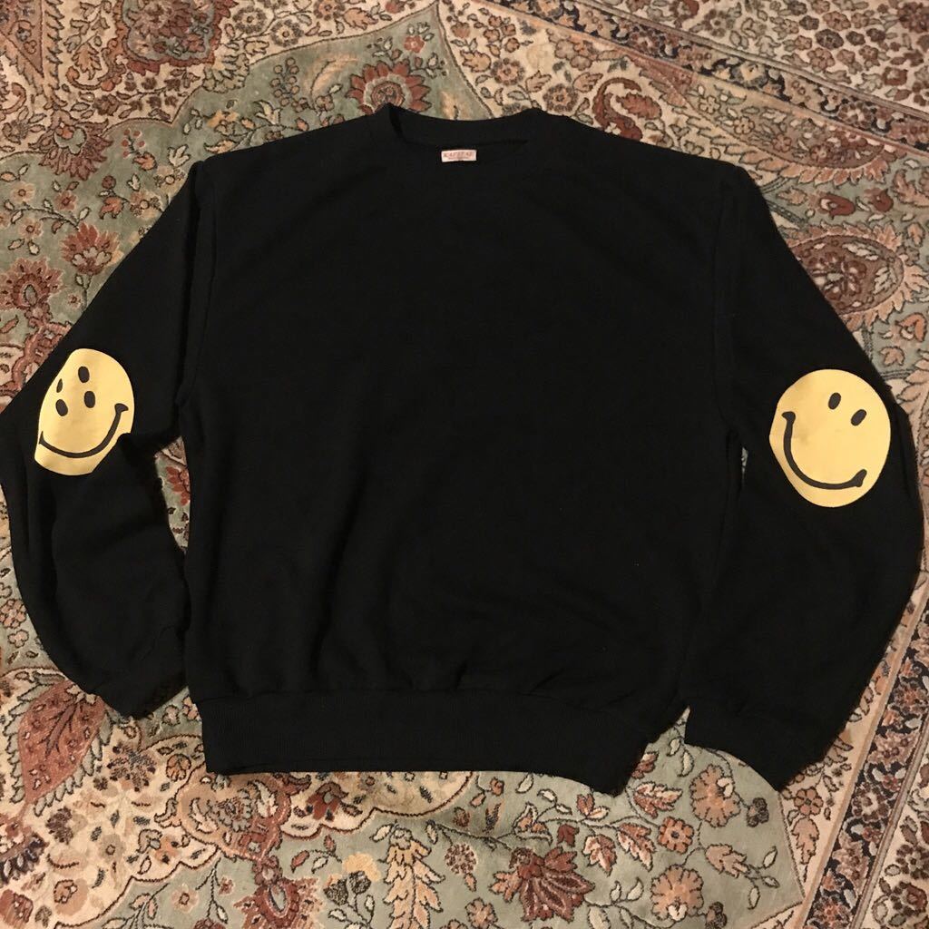 4 / XL 完売 kapital キャピタル スマイル ECO 裏毛 クルー スウェット 