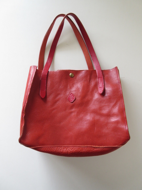 CLEDRAN / クレドラン レザーハンドバッグ RED * 牛革 レディース トートバッグ 赤