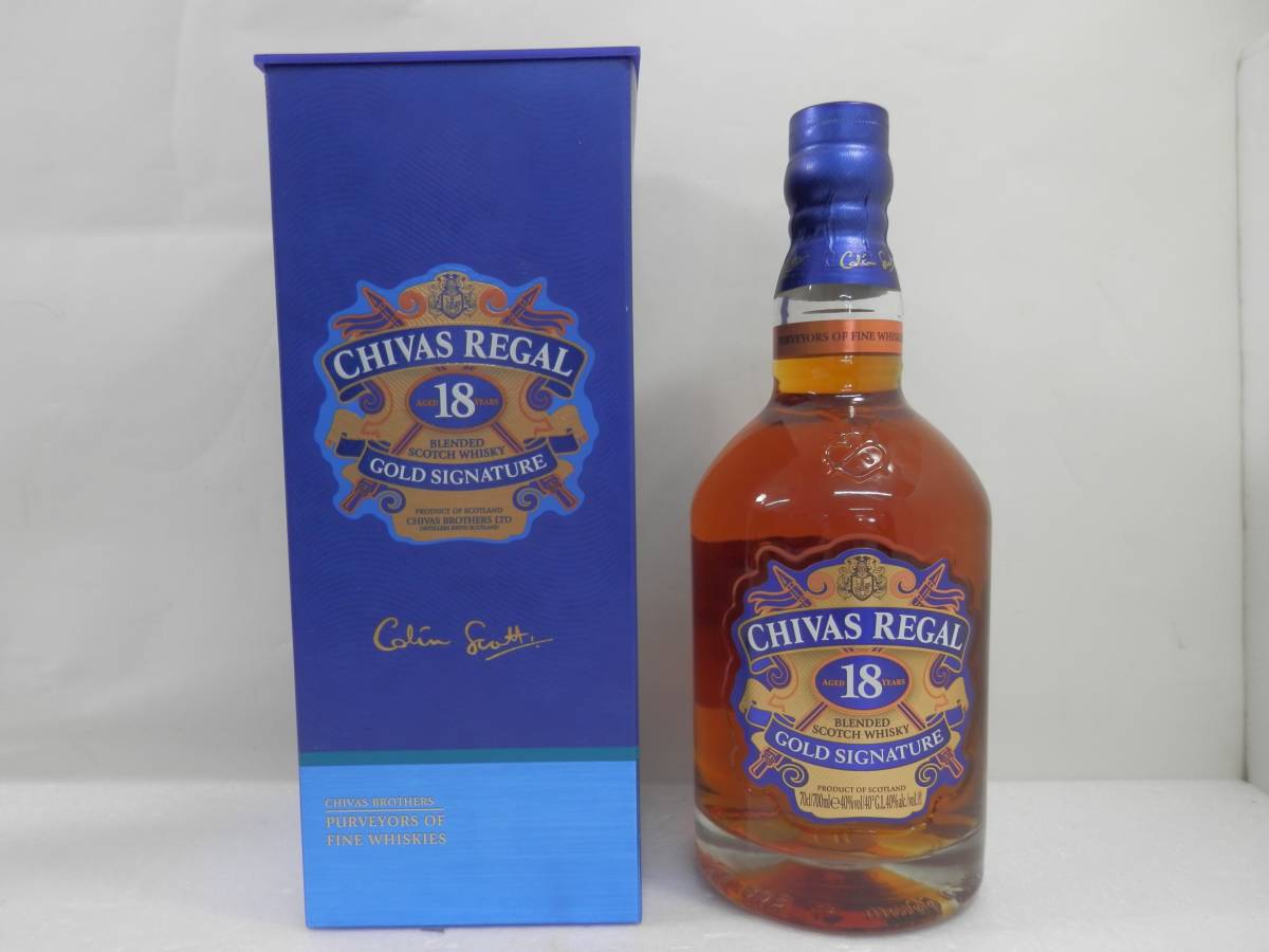 未開栓 保管品 CHIVAS REGAL シーバスリーガル 18年 GOLD SIGNATURE 