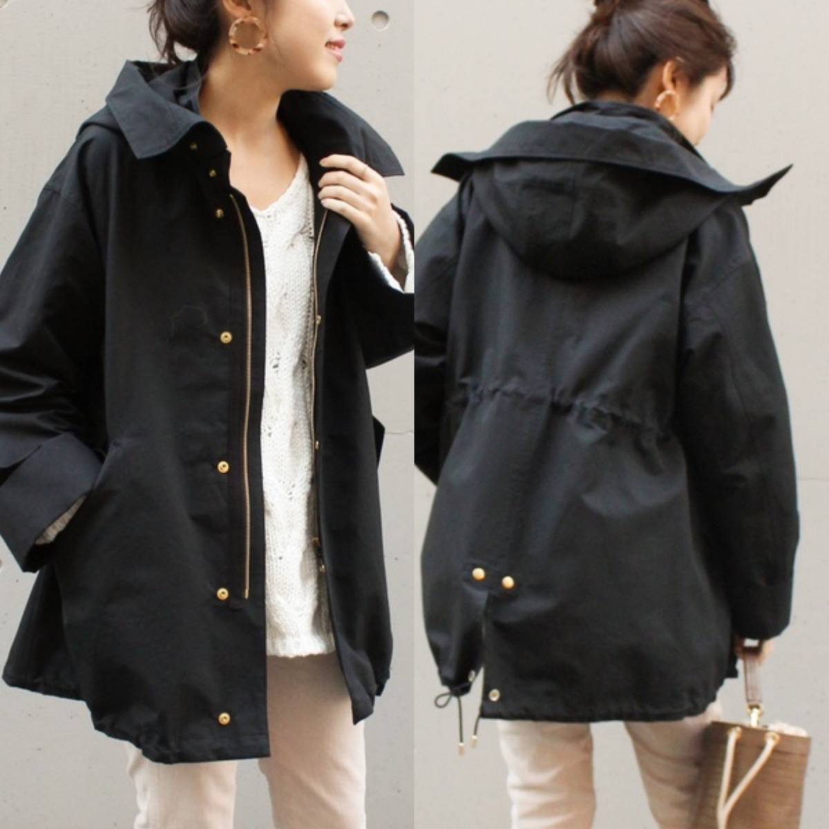 限定セール，爆買い】 Spick & Span 18SS グログランフーディーコート 