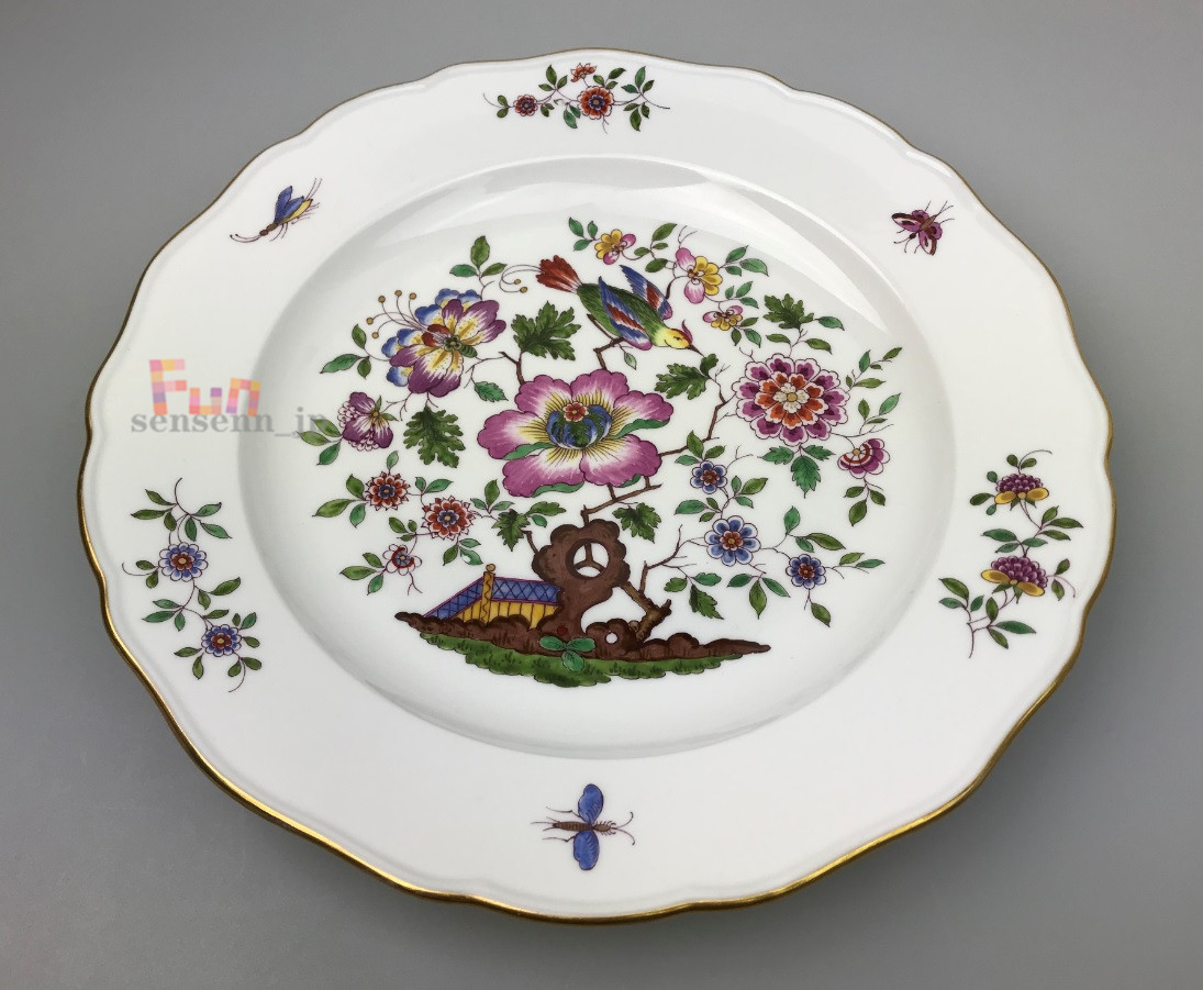 【お買い得，セール】 ヨーロッパ トップ高級陶磁器 ドイツ Meissen マイセン 磁器-彩色蝶々花の恋皿 鑑賞盤 一級品(マイセン)｜売買されたオークション情報、yahooの商品情報をアーカイブ公開 - オークファン マイセン