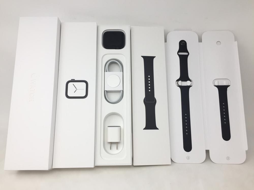 529【美品】 Apple Watch Series4 GPS 44mm　スペースグレイアルミニウムケース スポーツバンド /080