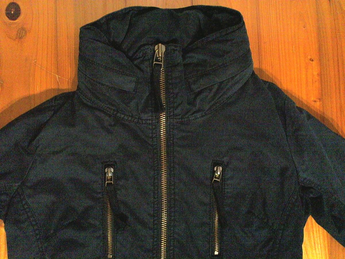 色落ち マウジー Moussy コットン ジップアップ ジャケット ミリタリー風 襟収納フード パーカ 2 黒 ブラック パーカ 売買されたオークション情報 Yahooの商品情報をアーカイブ公開 オークファン Aucfan Com
