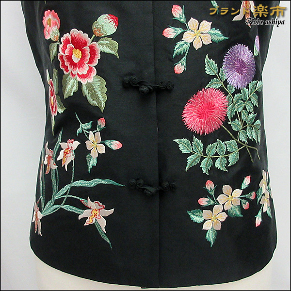 ケイタマルヤマシルク刺繍ブラウス