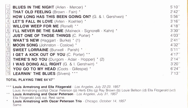 ★ 廃盤 ★ Oscar Peterson with Louis Armstrong ★ _2