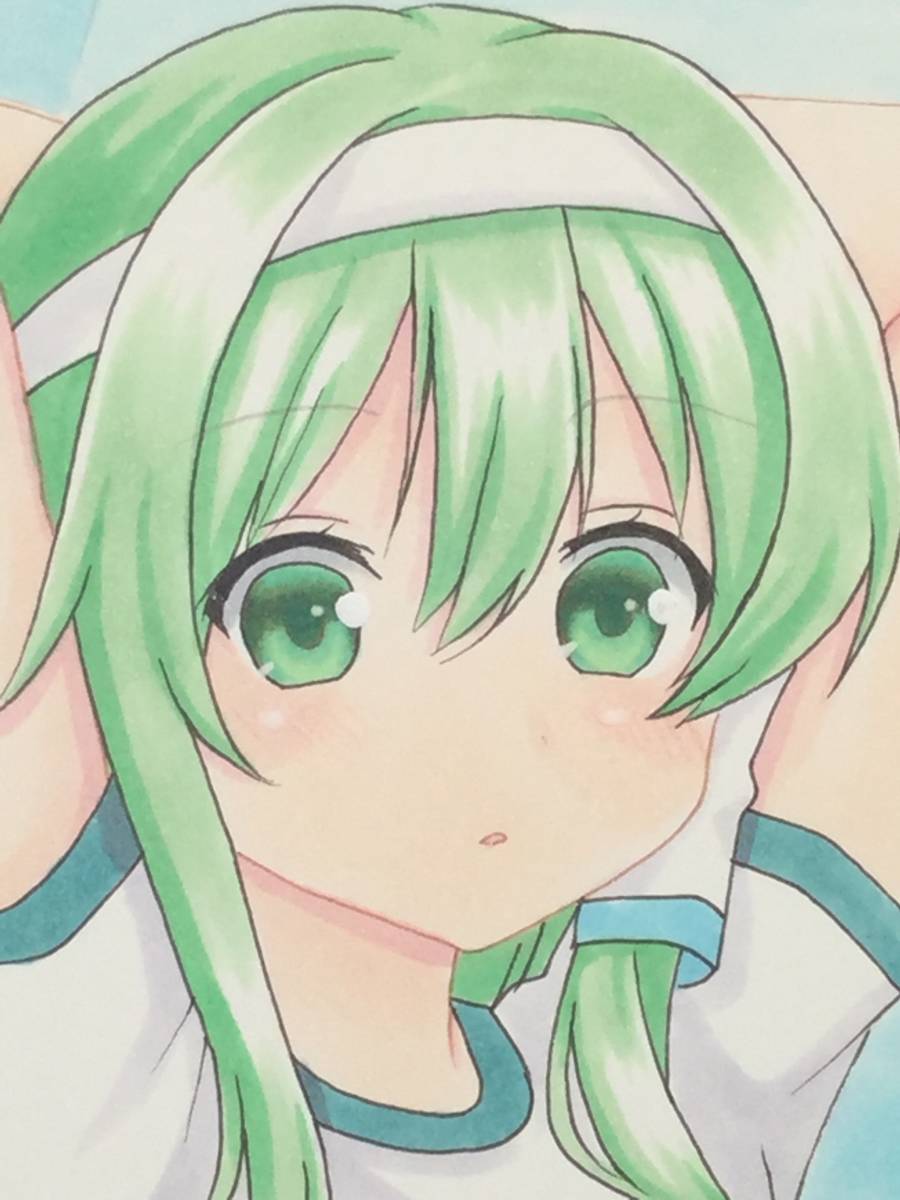 手描きイラスト 東風谷早苗 体操着 東方プロジェクト 手描きイラスト 売買されたオークション情報 Yahooの商品情報をアーカイブ公開 オークファン Aucfan Com