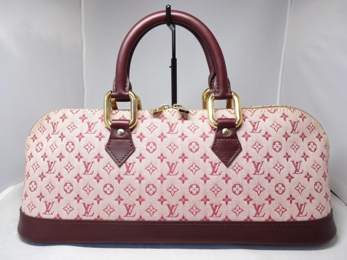 ルイヴィトン LOUIS VUITTON バッグ ハンド アルマロン モノグラムミニ チェリー M92207 美品