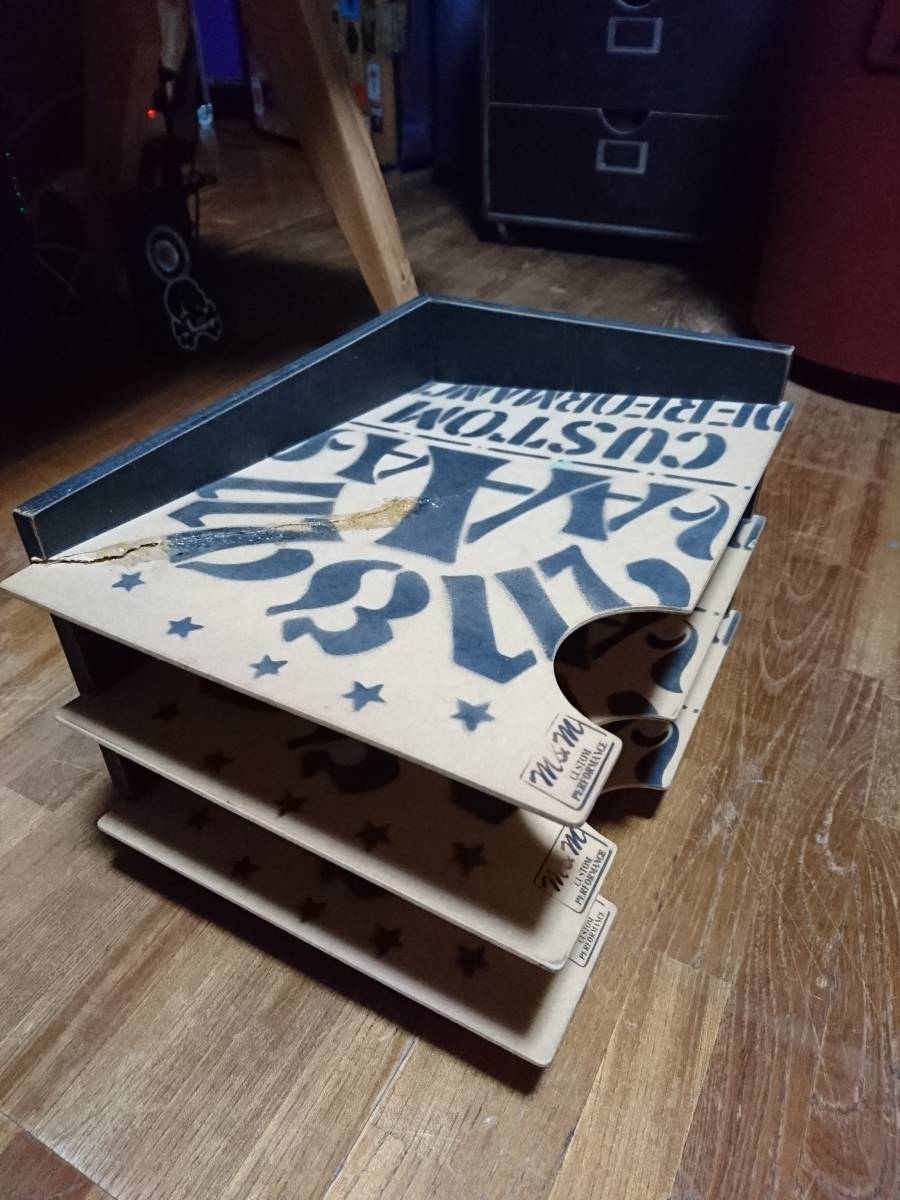 m&m custom performance ペーパーラック A4ペーパーラック3段