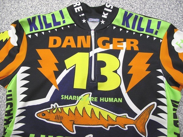 W＆LT DANGER 13 JUST FOR LIFE サイクリング シャツ M サメ ベルン 