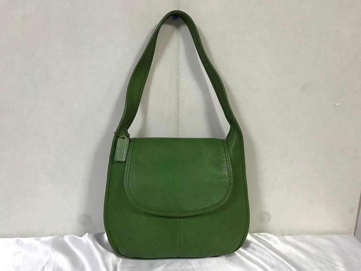 コーチ COACH ハンドバッグ - - レザー グリーン バッグ