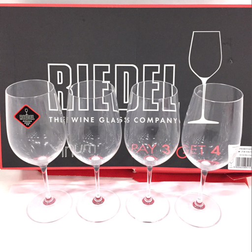 1円 リーデル ヴィノムシリーズ バリューパック ワイングラス 4脚入り 箱付き RIEDEL ワイングラス ヴィノム リーデル エクストラ・ラージ 4個セット 8脚