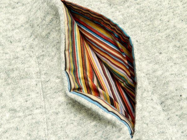 B6927 新品 正規品★ポールスミス Paul Smith★M グレー マルチストライプ スウェットパンツ 裏起毛 秋冬 メンズ 紳士 7771 Q1