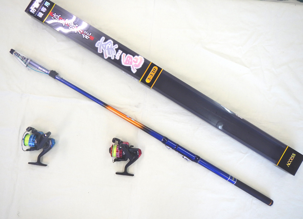 【人気，お買い得】 防波堤 海上釣堀 磯専用竿 豪鬼 3号 3.30ｍ＆スピニングリールセット(その他)｜売買されたオークション情報、yahooの商品情報をアーカイブ公開 - オークファン 磯竿
