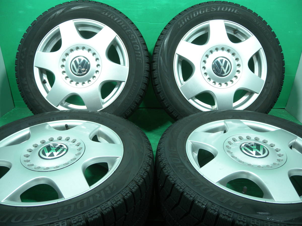 B1243-13 送料無料 205/55R16 スタッドレス 4本セット VRX バリ溝 VW純正 フォルクスワーゲン ゴルフ4 ニュービートル
