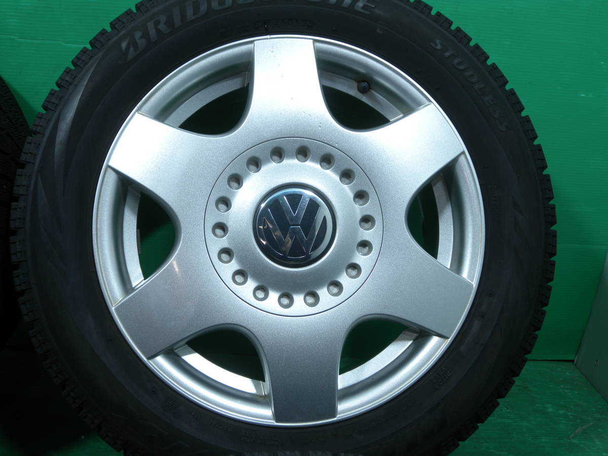 B1243-13 送料無料 205/55R16 スタッドレス 4本セット VRX バリ溝 VW純正 フォルクスワーゲン ゴルフ4 ニュービートル