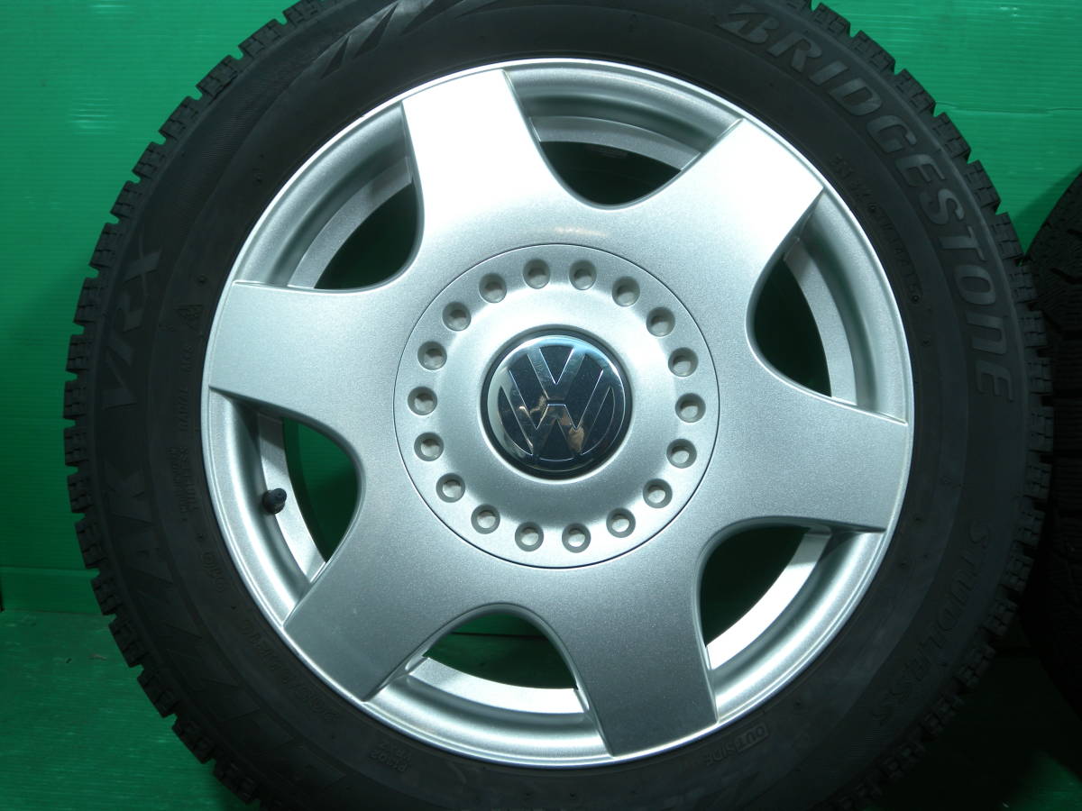 B1243-13 送料無料 205/55R16 スタッドレス 4本セット VRX バリ溝 VW純正 フォルクスワーゲン ゴルフ4 ニュービートル