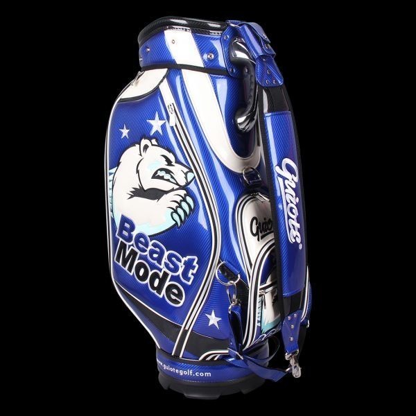 個性的！！刺繍入り　GUIOTE　ゴルフキャディバッグ　caddie bag 　ゴルフバッグ golfbag　Beast Mode　GU-18