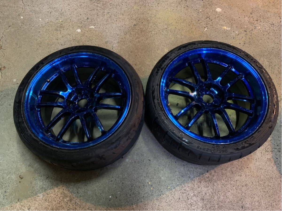 RAYS 18×9.5j+12 265⁄35⁄18中古タイヤ2本