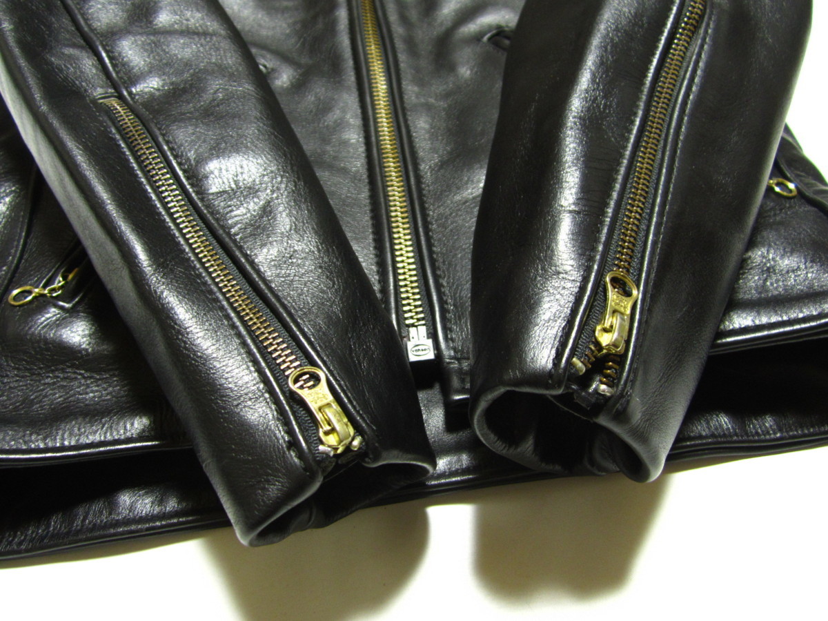 超美品 VANSON MODEL A バンソン シングル ライダース ジャケット 36 