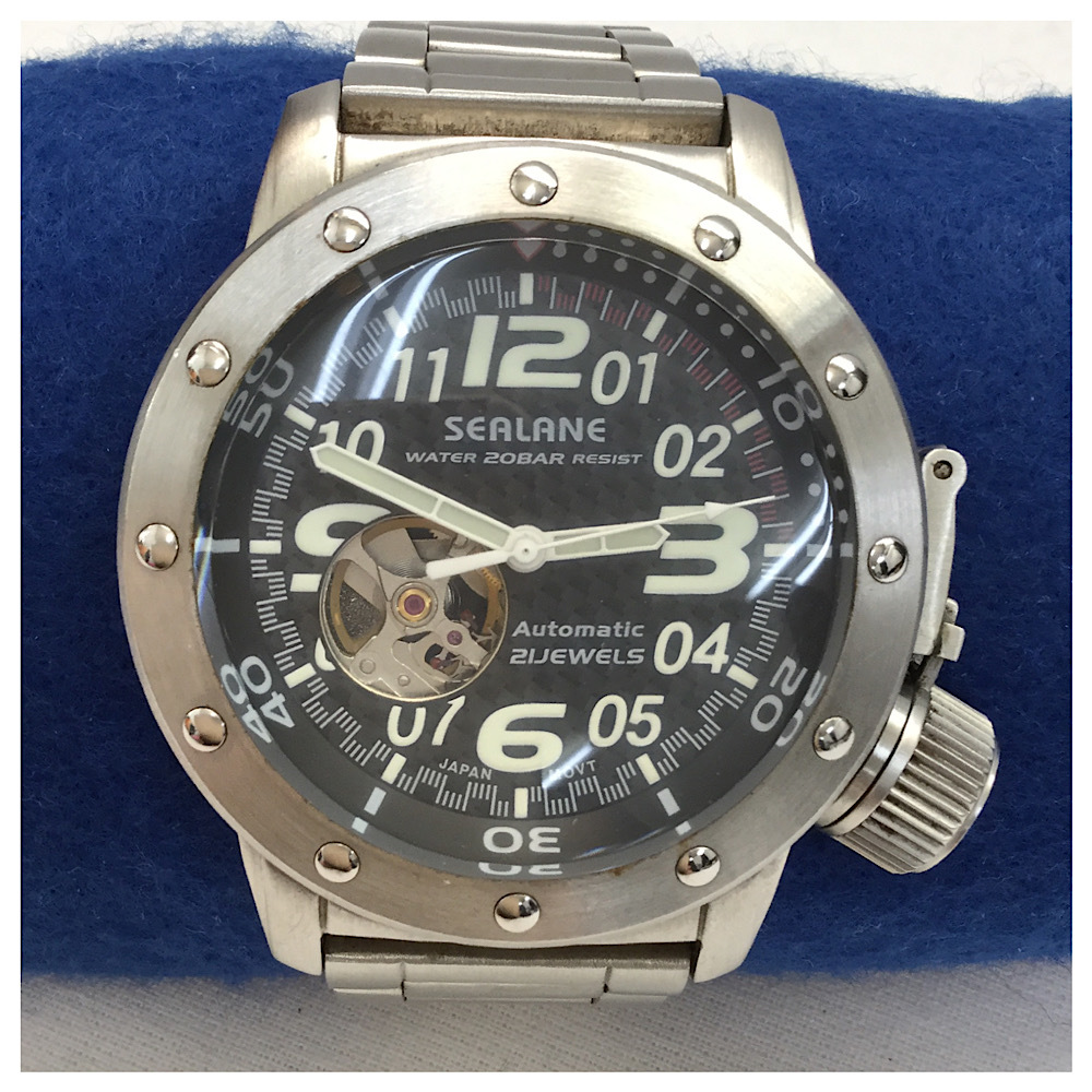 ○SEALANE シーレーン 自動巻き automatic 21jewels 21石 82S0 SE34 裏
