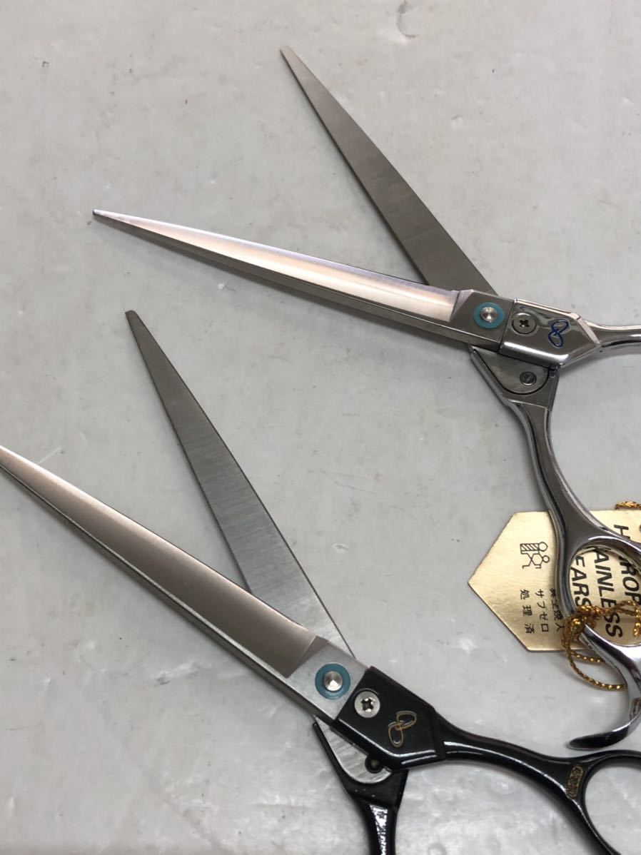 理容鋏 ヤサカ GY-77シルバー＋ブラック 八栄精機（YASAKA）GY-77 中古