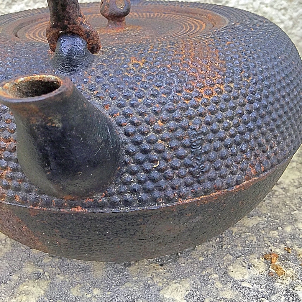煎茶道具　正寿堂造 　萬代屋　鉄瓶　鉄釜　共箱　D　R6531 正寿堂造 鉄瓶 正寿堂 煎茶道具 南部鉄瓶 南部鉄器 人間国宝 急須 煎茶