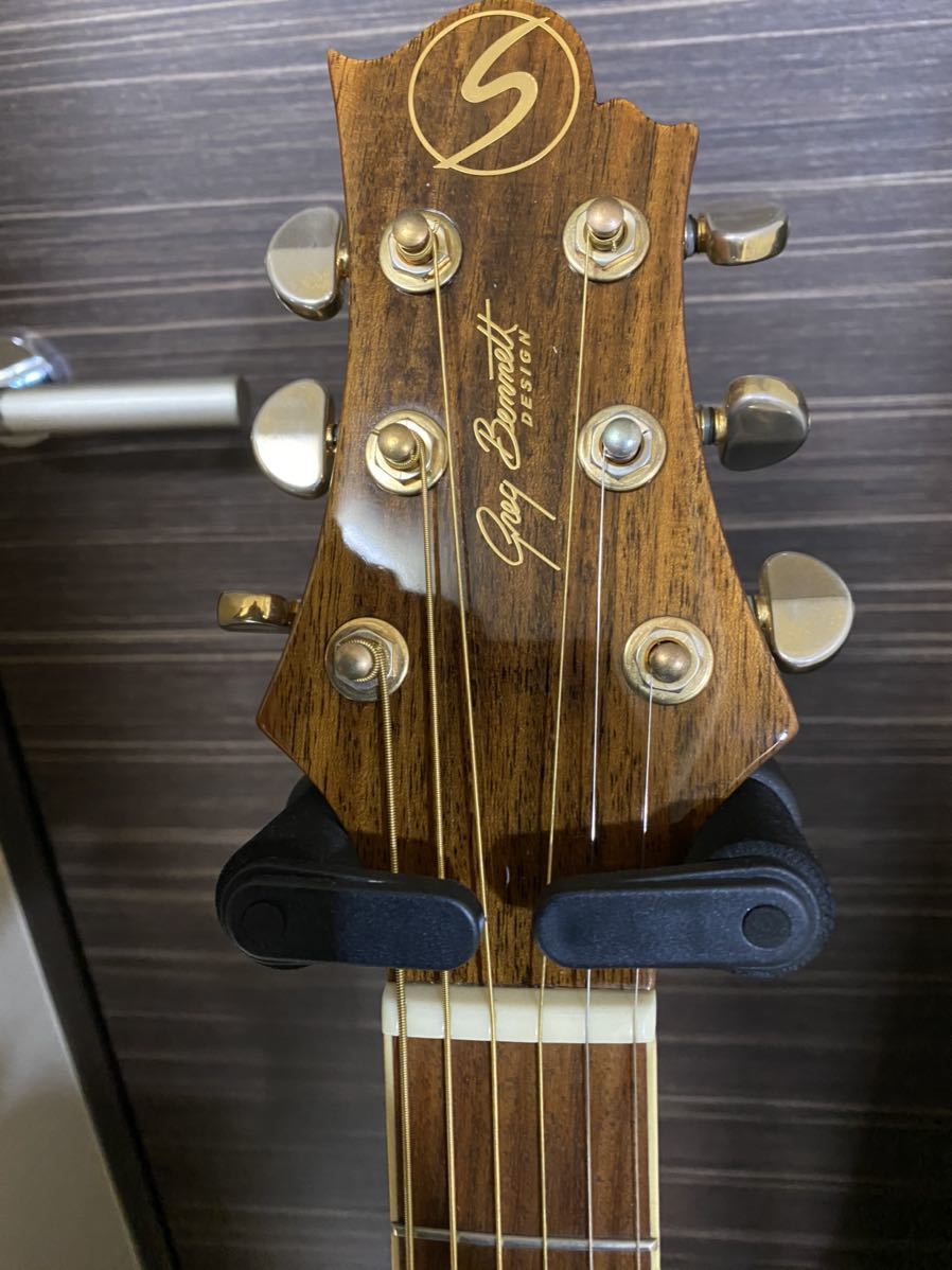 Greg Bennett OM-8CE 中古 鳴ります。 単板トップ&ローズウッド 綺麗