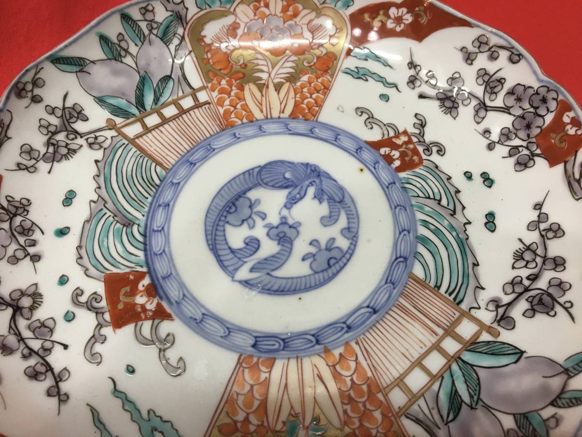 伊万里焼 金襴手 皿 伊万里焼 金襴手 皿 SY9-30 伊万里焼 今利焼 古