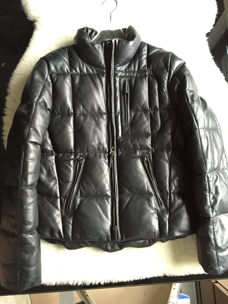 ラルフローレン RALPH LAUREN 最高峰 ラムスキン レザーダウン