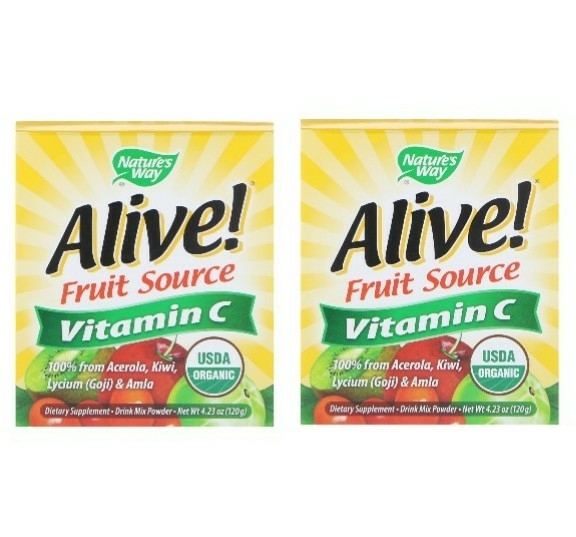 人気セール，限定セール ペイペイ 2個 Alive 天然 オーガニック 粉末 ビタミンC 120g 期限長21/2 アセロラ パウダー Nature's Way ネイチャーズウェイ アライブ(ビタミンC)｜売買されたオークション情報、yahooの商品情報 ビタミンC