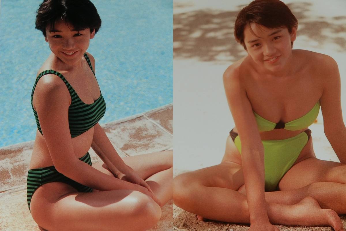 写真集 西田ひかる 15歳水着 P-CAN ISLAND 1988年帯付初版 定価1760円