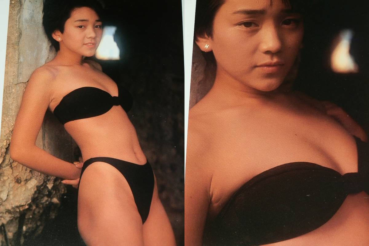 写真集 西田ひかる 15歳水着 P-CAN ISLAND 1988年帯付初版 定価1760円