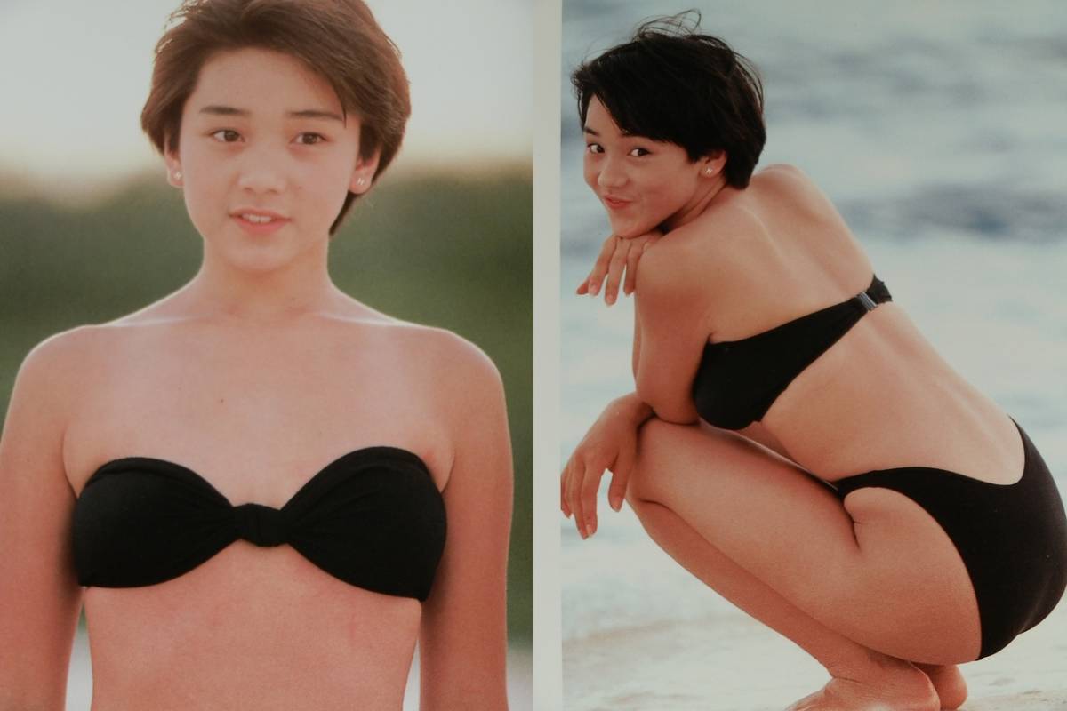 写真集 西田ひかる 15歳水着 P-CAN ISLAND 1988年帯付初版 定価1760円