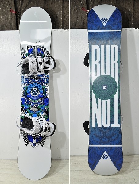 BURTON 150cm スノーボード ビンディング ケース付き初心者〜 中古 中古□BURTON スノーボード 板 150cm TWC Standard バートン ホワイト