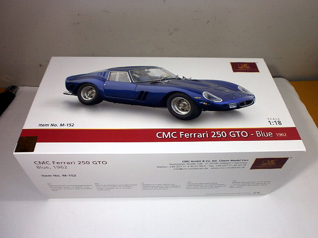 TORAYA】 ［AUC］1/18 CMC フェラーリ 250 GTO ブルー 1962 M-152 