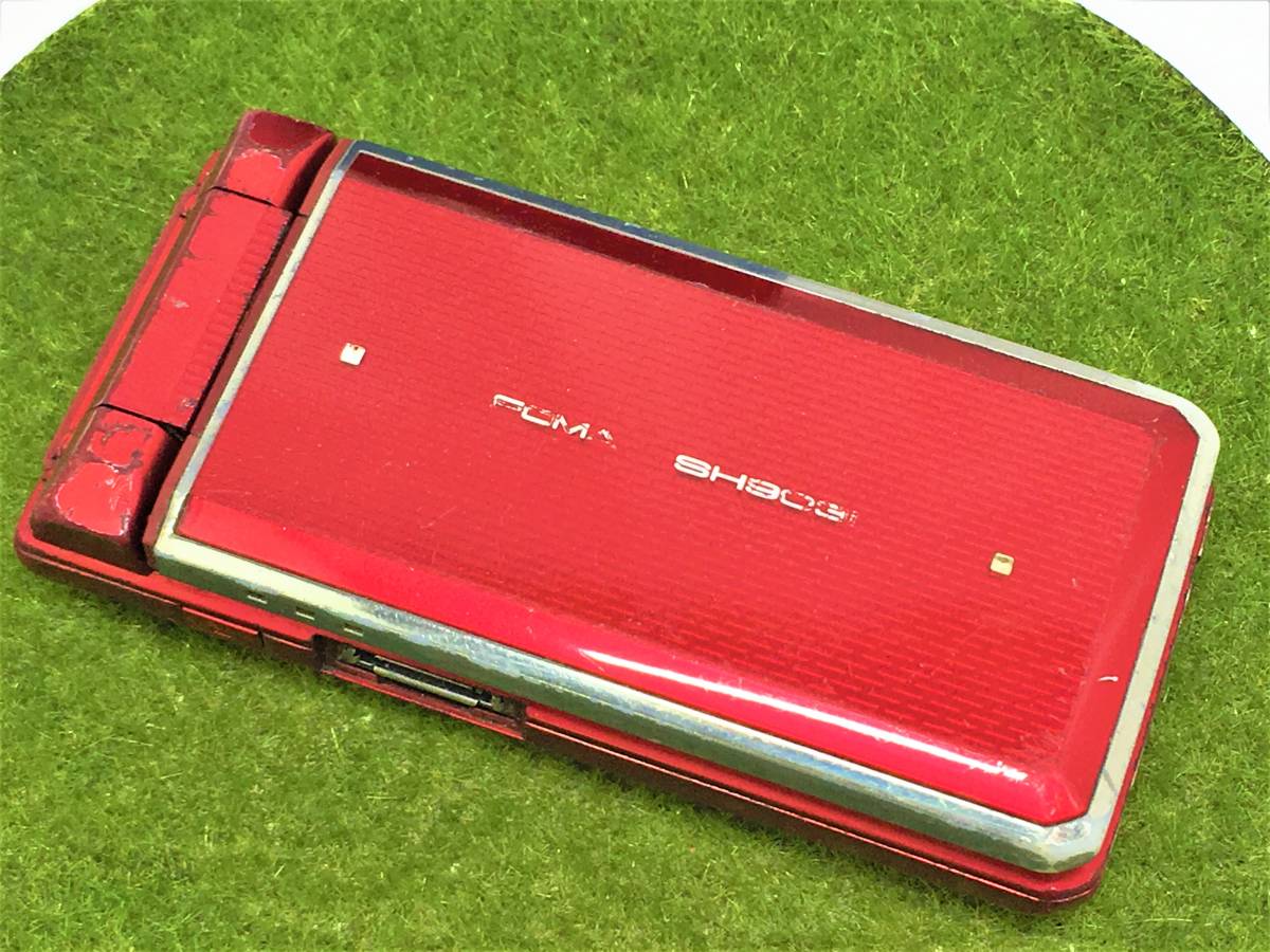 d333 良品 同梱OK 初期化OK 簡易清掃済 判定OK docomo SH903i レッド